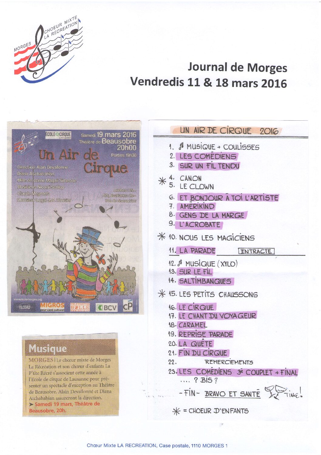 Un air de cirque