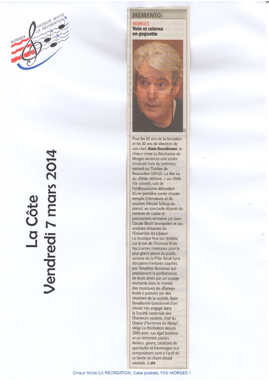 Voix et cuivres en goguette