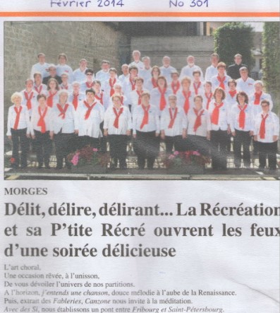 Clin d'œil 2014 : La Récréation et sa P'tite Récré