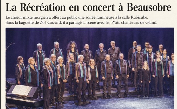 Presse : concerts de La Récrée des 14 et 16 mars 2026