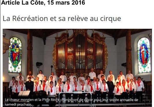 Coupure de presse associée à La Récrée
