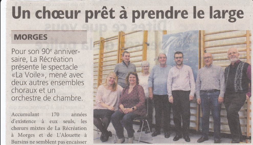 Journal de Morges : La Voile en répétition
